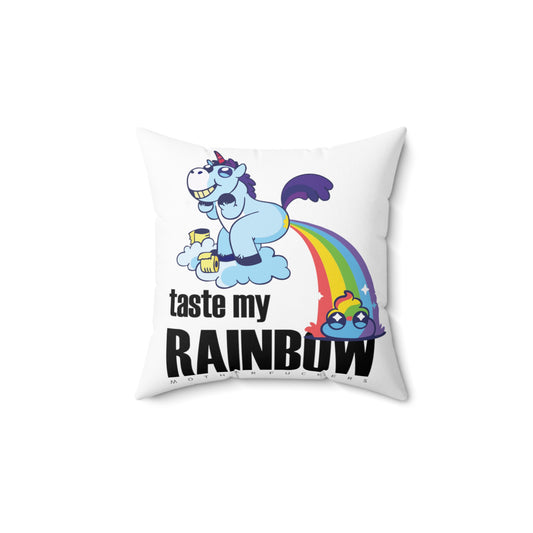 Pillow - Taste My Rainbow - Unicorn - White